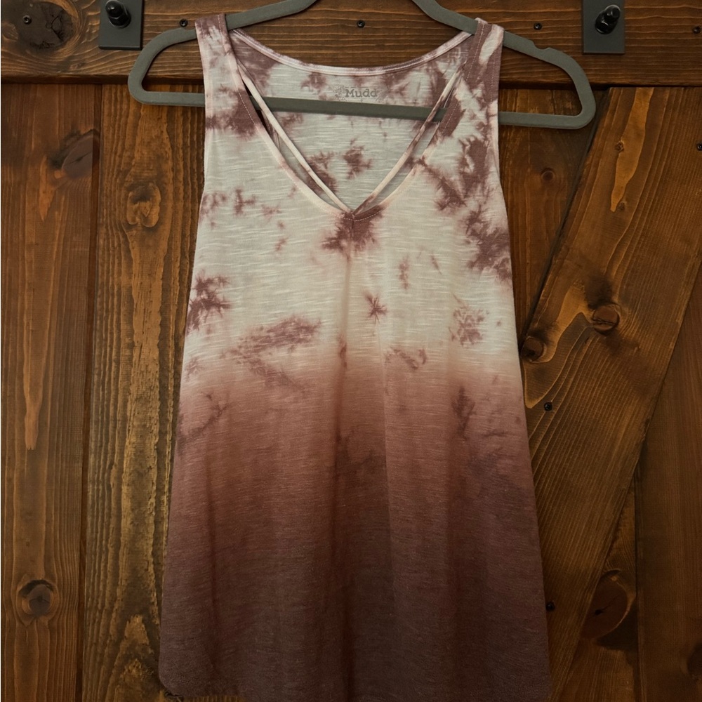 Mudd White and Pink Ombré Tank Top